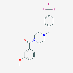 (3-Methoxyphenyl){4-[4-(trifluoromethyl)benzyl]piperazin-1-yl}methanone