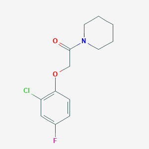 1-[(2-chloro-4-fluorophenoxy)acetyl]piperidine