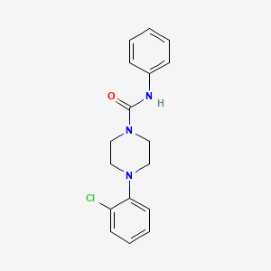 4-(2-chlorophenyl)-N-phenyl-1-piperazinecarboxamide