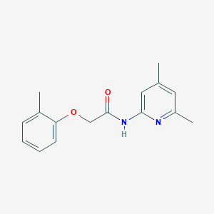 molecular formula C16H18N2O2 B4180077 N-(4,6-dimethyl-2-pyridinyl)-2-(2-methylphenoxy)acetamide 
