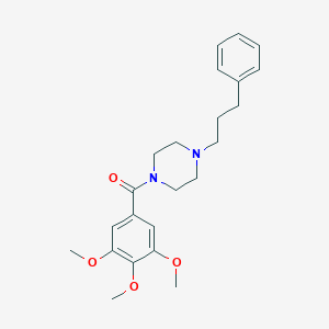 1-(3-Phenylpropyl)-4-(3,4,5-trimethoxybenzoyl)piperazine