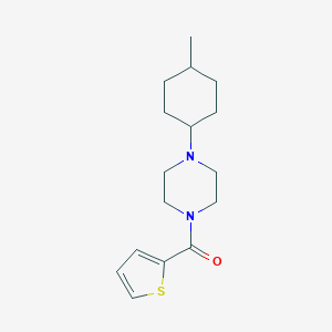 molecular formula C16H24N2OS B418012 1-(4-Methylcyclohexyl)-4-(2-thienylcarbonyl)piperazine 