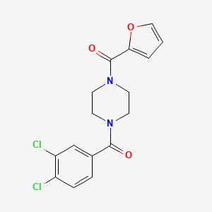 molecular formula C16H14Cl2N2O3 B4180120 1-(3,4-dichlorobenzoyl)-4-(2-furoyl)piperazine 