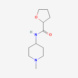 molecular formula C11H20N2O2 B4180152 N-(1-methyl-4-piperidinyl)tetrahydro-2-furancarboxamide 