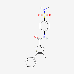 4-methyl-N-{4-[(methylamino)sulfonyl]phenyl}-5-phenyl-2-thiophenecarboxamide