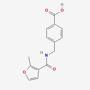 molecular formula C14H13NO4 B4180163 4-{[(2-methyl-3-furoyl)amino]methyl}benzoic acid 
