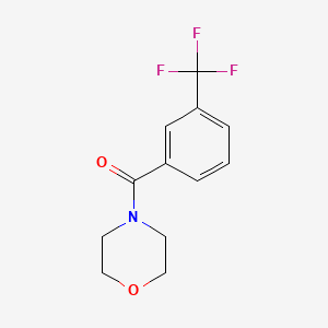 molecular formula C12H12F3NO2 B4180174 4-[3-(trifluoromethyl)benzoyl]morpholine 