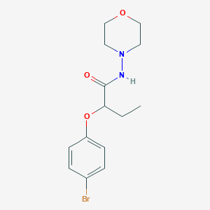 molecular formula C14H19BrN2O3 B4180199 2-(4-bromophenoxy)-N-4-morpholinylbutanamide 