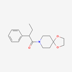 molecular formula C17H23NO3 B4180220 8-(2-phenylbutanoyl)-1,4-dioxa-8-azaspiro[4.5]decane 