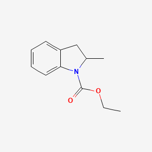molecular formula C12H15NO2 B4180245 ethyl 2-methyl-1-indolinecarboxylate 