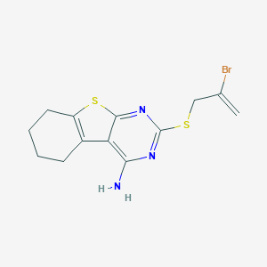 molecular formula C13H14BrN3S2 B418025 2-[(2-Bromo-2-propenyl)sulfanyl]-5,6,7,8-tetrahydro[1]benzothieno[2,3-d]pyrimidin-4-ylamine CAS No. 332393-15-4