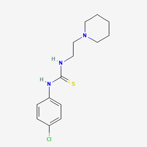 molecular formula C14H20ClN3S B4180268 N-(4-chlorophenyl)-N'-[2-(1-piperidinyl)ethyl]thiourea 
