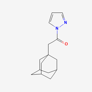 molecular formula C15H20N2O B4180278 1-(1-adamantylacetyl)-1H-pyrazole 