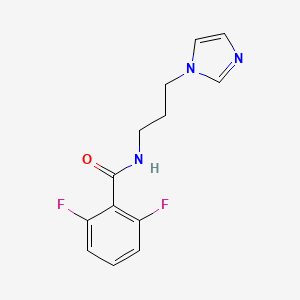 molecular formula C13H13F2N3O B4180307 2,6-difluoro-N-[3-(1H-imidazol-1-yl)propyl]benzamide 