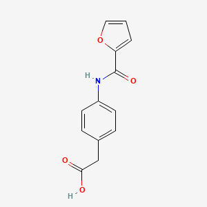 molecular formula C13H11NO4 B4180401 [4-(2-furoylamino)phenyl]acetic acid 