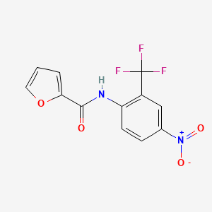 molecular formula C12H7F3N2O4 B4180407 N-[4-nitro-2-(trifluoromethyl)phenyl]-2-furamide 