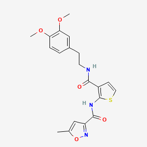 molecular formula C20H21N3O5S B4180439 N-[3-({[2-(3,4-dimethoxyphenyl)ethyl]amino}carbonyl)-2-thienyl]-5-methyl-3-isoxazolecarboxamide 