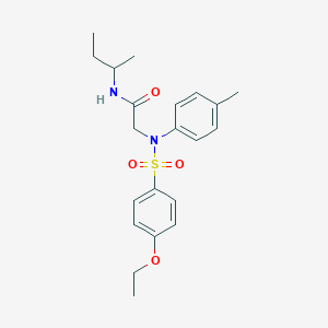 molecular formula C21H28N2O4S B418044 N-(sec-butyl)-2-{[(4-ethoxyphenyl)sulfonyl]-4-methylanilino}acetamide 