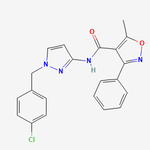 N-[1-(4-chlorobenzyl)-1H-pyrazol-3-yl]-5-methyl-3-phenyl-4-isoxazolecarboxamide