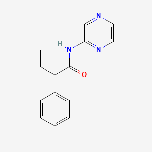 molecular formula C14H15N3O B4180507 2-phenyl-N-2-pyrazinylbutanamide 