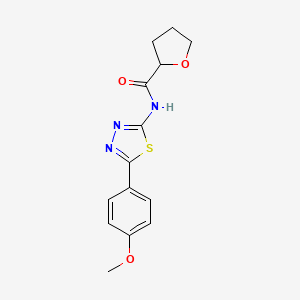 N-[5-(4-methoxyphenyl)-1,3,4-thiadiazol-2-yl]tetrahydro-2-furancarboxamide