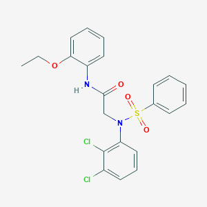 2-[2,3-dichloro(phenylsulfonyl)anilino]-N-(2-ethoxyphenyl)acetamide