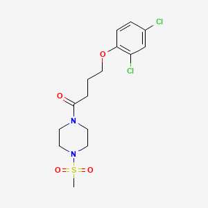 1-[4-(2,4-dichlorophenoxy)butanoyl]-4-(methylsulfonyl)piperazine