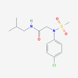 2-[4-chloro(methylsulfonyl)anilino]-N-isobutylacetamide