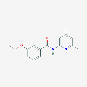 molecular formula C16H18N2O2 B4180650 N-(4,6-dimethyl-2-pyridinyl)-3-ethoxybenzamide 