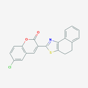 molecular formula C20H12ClNO2S B418067 6-chloro-3-(4,5-dihydronaphtho[1,2-d][1,3]thiazol-2-yl)-2H-chromen-2-one 