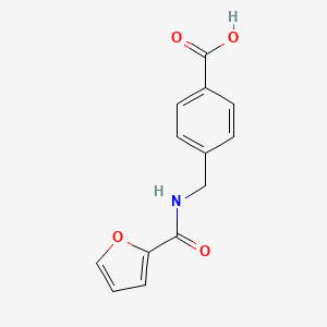 molecular formula C13H11NO4 B4180671 4-[(2-furoylamino)methyl]benzoic acid 