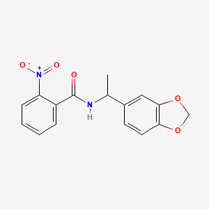 N-[1-(1,3-benzodioxol-5-yl)ethyl]-2-nitrobenzamide