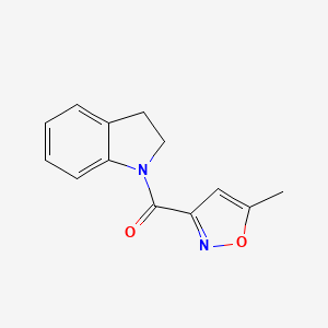 molecular formula C13H12N2O2 B4180705 1-[(5-methyl-3-isoxazolyl)carbonyl]indoline CAS No. 830339-85-0