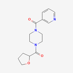 molecular formula C15H19N3O3 B4180712 1-(3-pyridinylcarbonyl)-4-(tetrahydro-2-furanylcarbonyl)piperazine 