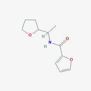 molecular formula C11H15NO3 B4180752 N-[1-(tetrahydro-2-furanyl)ethyl]-2-furamide 