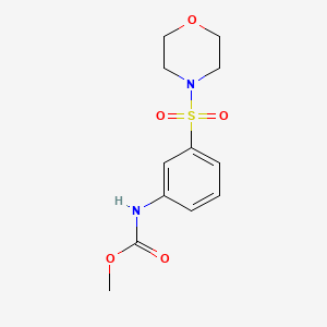 molecular formula C12H16N2O5S B4180761 methyl [3-(4-morpholinylsulfonyl)phenyl]carbamate 