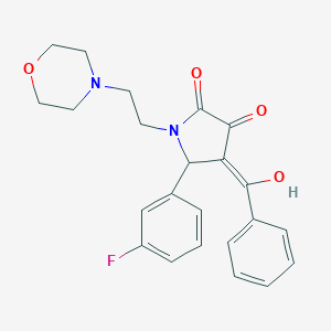 4-benzoyl-5-(3-fluorophenyl)-3-hydroxy-1-[2-(4-morpholinyl)ethyl]-1,5-dihydro-2H-pyrrol-2-one