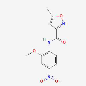 molecular formula C12H11N3O5 B4180823 N-(2-methoxy-4-nitrophenyl)-5-methyl-3-isoxazolecarboxamide CAS No. 717858-22-5