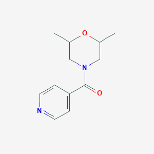 molecular formula C12H16N2O2 B4180889 4-isonicotinoyl-2,6-dimethylmorpholine 