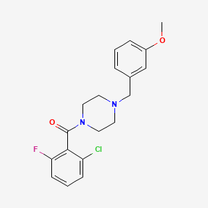 molecular formula C19H20ClFN2O2 B4180890 1-(2-chloro-6-fluorobenzoyl)-4-(3-methoxybenzyl)piperazine 