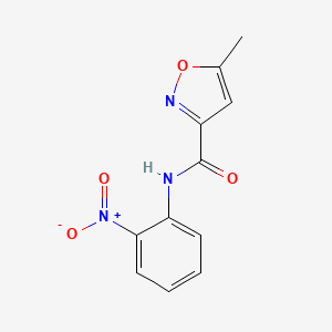 molecular formula C11H9N3O4 B4180902 5-methyl-N-(2-nitrophenyl)-3-isoxazolecarboxamide 