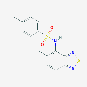 molecular formula C14H13N3O2S2 B418091 4-methyl-N-(5-methyl-2,1,3-benzothiadiazol-4-yl)benzenesulfonamide 