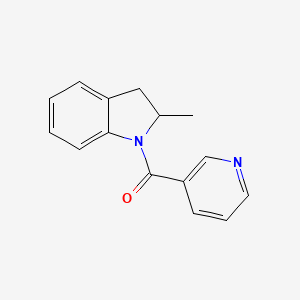 molecular formula C15H14N2O B4180964 2-methyl-1-(3-pyridinylcarbonyl)indoline 