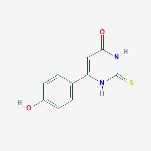 molecular formula C10H8N2O2S B418097 6-(4-hydroxyphenyl)-2-thioxo-2,3-dihydropyrimidin-4(1H)-one CAS No. 375834-47-2