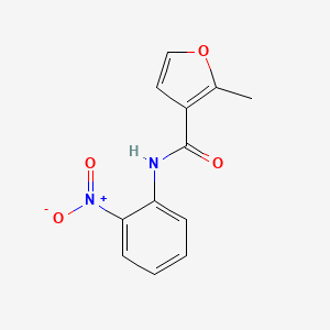 molecular formula C12H10N2O4 B4180996 2-methyl-N-(2-nitrophenyl)-3-furamide 