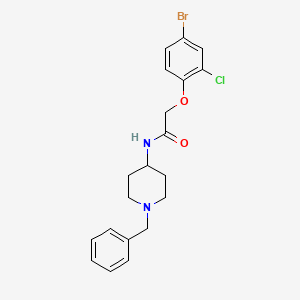 N-(1-benzyl-4-piperidinyl)-2-(4-bromo-2-chlorophenoxy)acetamide