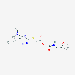 2-[(furan-2-ylmethyl)amino]-2-oxoethyl {[5-(prop-2-en-1-yl)-5H-[1,2,4]triazino[5,6-b]indol-3-yl]sulfanyl}acetate