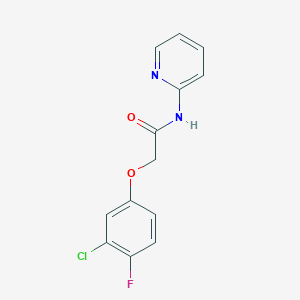 molecular formula C13H10ClFN2O2 B4181071 2-(3-chloro-4-fluorophenoxy)-N-2-pyridinylacetamide 
