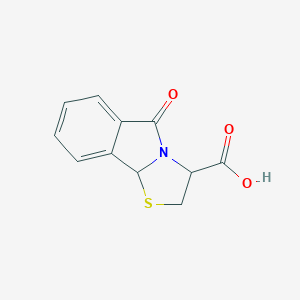molecular formula C11H9NO3S B418109 5-Oxo-2,3,5,9b-tetrahydro-thiazolo[2,3-a]isoindole-3-carboxylic acid CAS No. 118726-68-4
