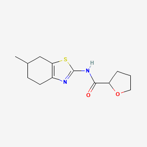 N-(6-methyl-4,5,6,7-tetrahydro-1,3-benzothiazol-2-yl)tetrahydro-2-furancarboxamide